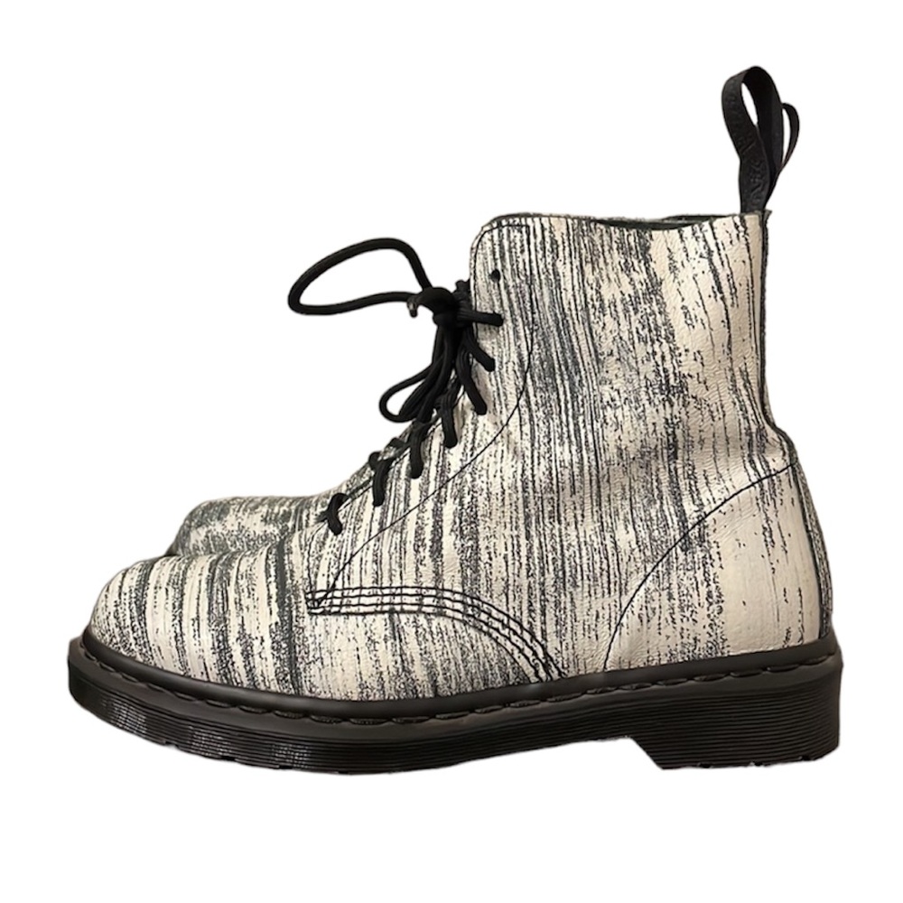 Dr. Martens Pascal Painter Monochrome Black White Combat Boot M/9-W/10